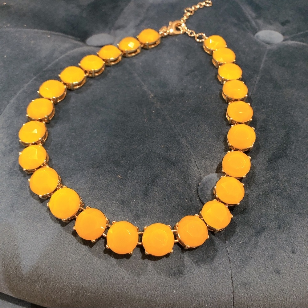 J. Crew Mustard Yellow Beaded Necklace